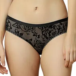Triumph Black Embroidered Bikini Panty-image-17