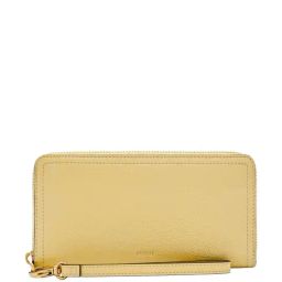 Fossil Logan Yellow Solid Wallet for Women-picture-31