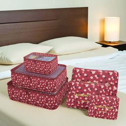 Kuber Industries Printed 36 Pcs Foldable Unisex Travel Pouches Travel Accessory-38