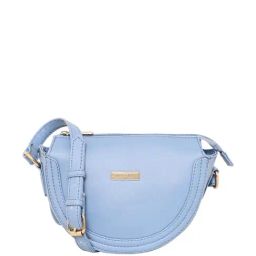 Pierre Cardin Light Blue Solid Sling Handbag-32