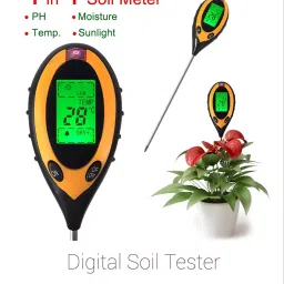 FreshDcart 4-in-1 Hydroponic Soil Ph Tester Moisture Meter for Soil testing Machine with Sensor Prob image 5