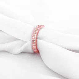 GIVA 925 Silver Rose Gold Slender Ring for Women & Girls-image-100