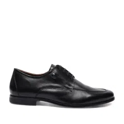 Louis Philippe Men's Black Derby Shoes-picture-14