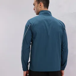 HRX by Hrithik Roshan Mock Collar Rapid-Dry Running Jacket with Toggle Hem image 3