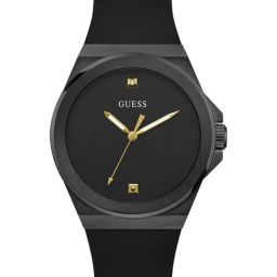 GUESS Vinyl Men Black Round Dial Analog Watch - GW0790G2-6