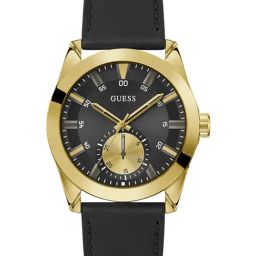 GUESS Greyson Men Black Round Dial Analog Watch - GW0793G2-23