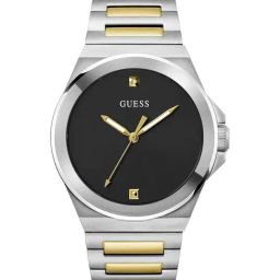 GUESS Vinyl Men Black Round Dial Analog Watch - GW0833G3-22
