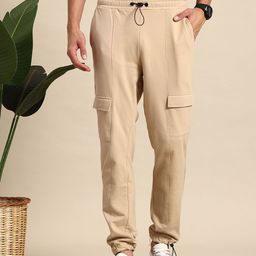 Mast & Harbour Men Cargo-Style Parachute Joggers-image-35