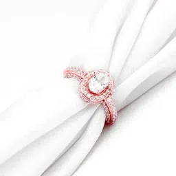 GIVA 925 Silver Rose Gold Celebration Ring for Women & Girls-image-89