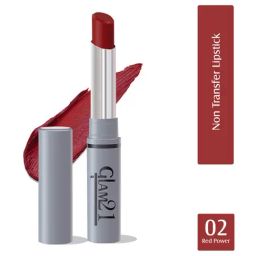 Glam21 Non Transfer Lipstick 02 Red Power - 2.8 gm-44