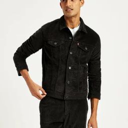 Levi's Black Cotton Regular Fit Solid Jacket-picture-18