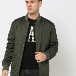 GAP Green Regular Fit Solid Jacket-image-53