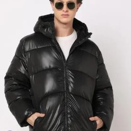 GAP Black Regular Fit Solid Jacket-image-57