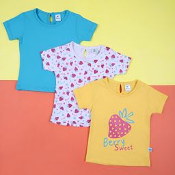 V-Mart Kids Floral 3 Printed T-shirt-picture-7