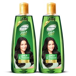 Nihar Naturals Set of 2 Amla Gold Hair Oil with Amla & 7 Seeds - 280ml each-16