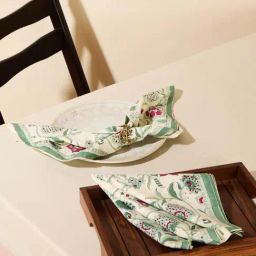 Fabindia Gulbagh Multicolor Cotton Printed Napkins - Set of 6-5