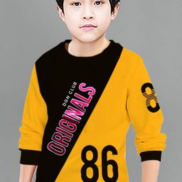 MYEONN Boys Typography Printed T-shirt-image-55