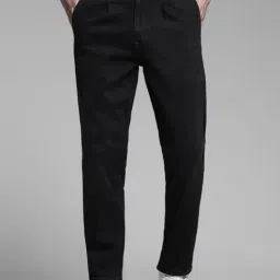 Jack & Jones Black Cotton Regular Fit Jeans-picture-0