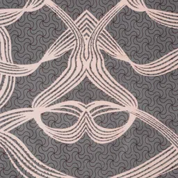 Arrabi Grey & Peach Colored Printed 8-Seater Table Cover image 5