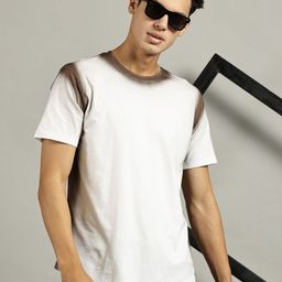 Trends Tower Men Dyed Round Neck Cotton T-shirt-image-74