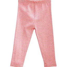 Sera Girls Pink Striped Leggings-image-31