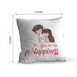 eCraftIndia Multicolor Ceramic Abstract Print Cushion & Mug With Keychain Gift Set image 4