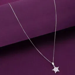 Kai Jewel Sterling Silver Star Studded Pendant With Chain-image-29