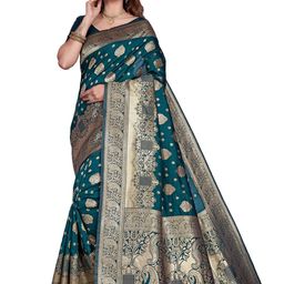 SHRIMAY Woven Design Zari Art Silk Banarasi Saree-image-94