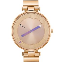 Fastrack Women Brass Embellished Dial & Stainless Steel Bracelet Style Straps Analogue Watch 6305WM01-image-93