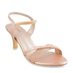 Metro Women's Rose Gold Sling Back Stilettos-picture-17