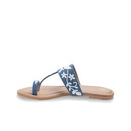 Preet Kaur Women Denim Bird Kolhapuri One Toe Flats-21