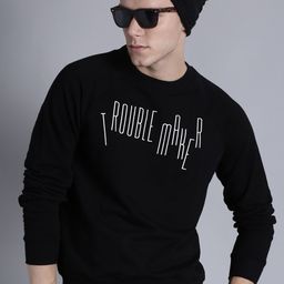 Kook N Keech Men Black Printed Sweatshirt-image-91