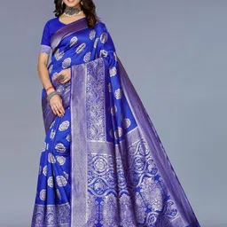 Moda Rapido Woven Design Pure Silk Banarasi Saree-picture-54