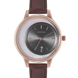 Titan Women Leather Straps Analogue Watch 2648WL04-31