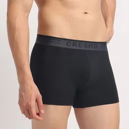Cresmo Pack Of 3 Anti Bacterial Trunks CR-T-STR-P3-WHT-INTBLK-SHARM-S image 4