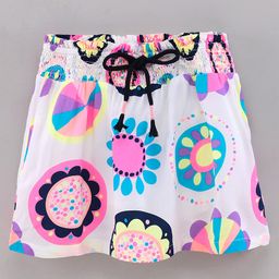 Vitamins Above Knee Length Printed Skirt - Multicolor-image-72
