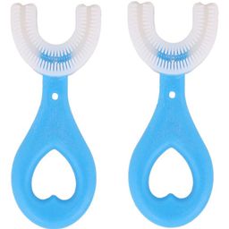 Tony Stark Soft Silicone U Shaped Toothbrush Pack of 2 - Blue-4
