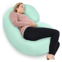 Kwality Dreams Maternity Pillow C Shape Aqua Blue-image-98