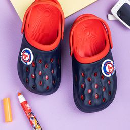 Toothless Abastract  Embellished Slingback Clogs - Navy & Red-picture-23