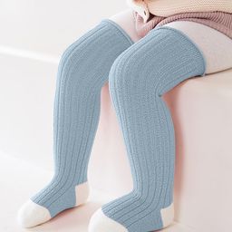 SYGA Cotton solid socks - Blue-image-94