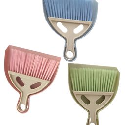 COZY VIBES VMini Broom and Dustpan Set with Handle, Hangable Small Hand Dustpan and Brush Cleaning Tool Set for Table Desk Keyboard-PACK OF 1-COLOR MAY VARY-image-24