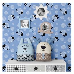 Aroha House Sleepy Sheep Dreamland Peel and Stick Kids WallpaperAdorable Nursery Décor for a Cozy & Cute Room.-picture-20