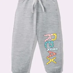 KAVEE Pure Cotton Knit Relax Text Printed Biowashed Lounge Pants - Grey-picture-29