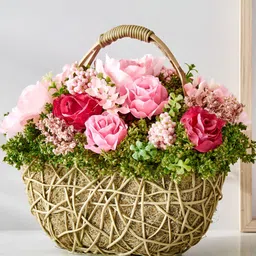Home Centre Pink 1 Pieces Artificial Flower With Pot-picture-21