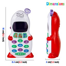 Fiddlerz Interactive Learning Phone Toy for Kids with Light Music Alphabet Number 3 Play Modes Battery Operated Educational Toy for Toddlers Age 3+ image 3