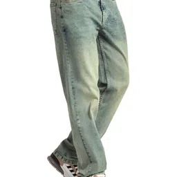 Beyoung Men Original Regular Fit Mid-Rise Low Distress Stretchable Jeans-picture-31