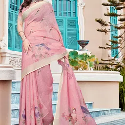 Anouk Floral Woven Design Saree With Blouse Piece-image-84
