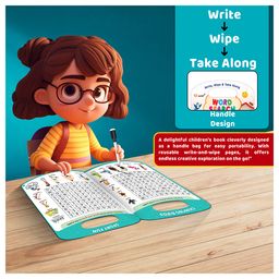 GOWOO Write, Wipe & take Along Word Search With Pen | Search & Scribble: Wipeable Word Hunts image 5