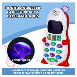 Fiddlerz Interactive Learning Phone Toy for Kids with Light Music Alphabet Number 3 Play Modes Battery Operated Educational Toy for Toddlers Age 3+ image 5