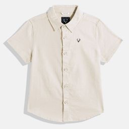 Allen Solly Junior Boys Textured Pure Cotton Shirt-image-53